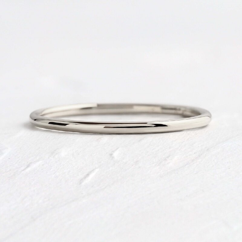 Smooth Sterling Silver Band