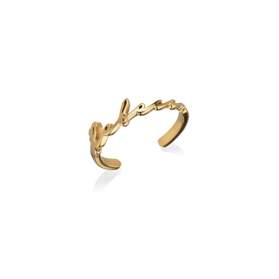 Personalized Script Name Open Rings