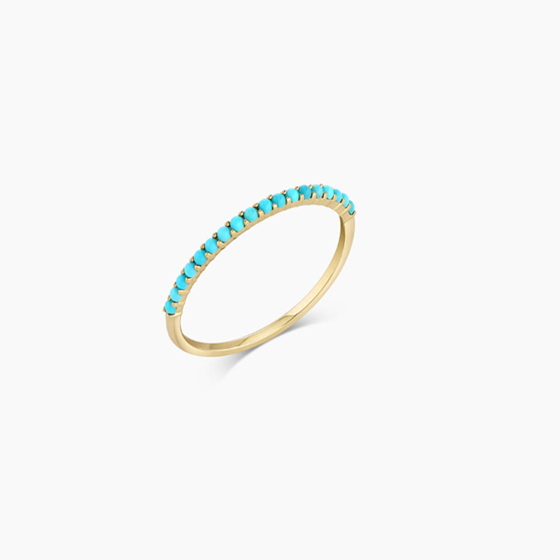 Turquoise Single Row Ring