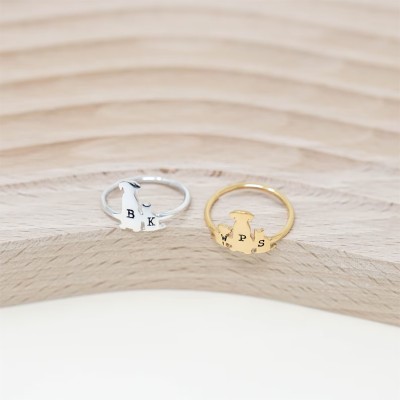 Personalized Pet Initial Ring