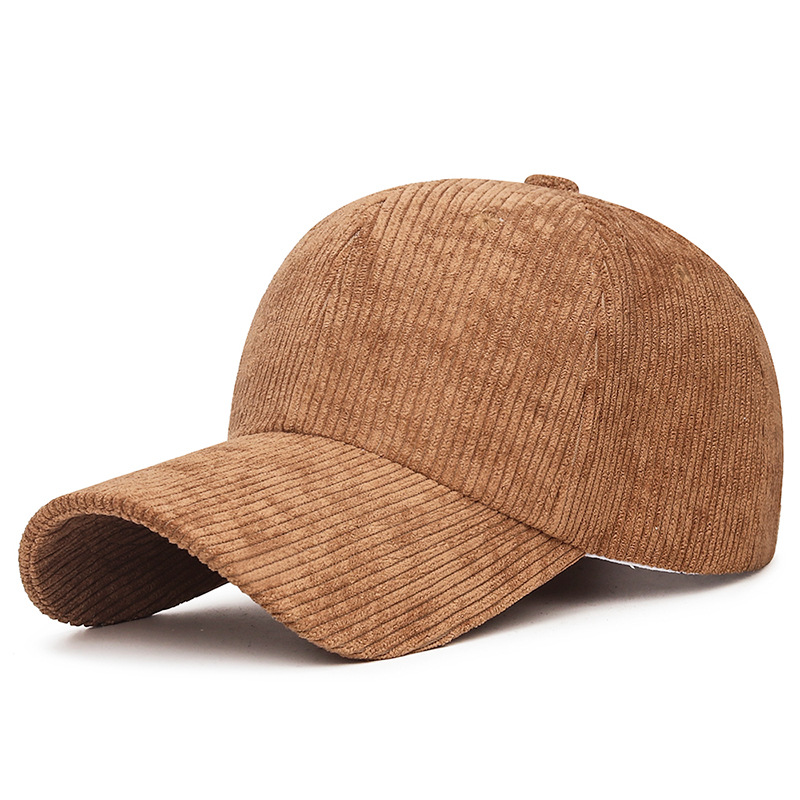 Trendy Corduroy Solid Color Sunshade Baseball Cap