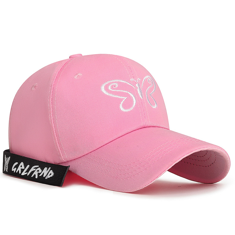 Trendy Embroidered Ribbon Butterfly Baseball Cap