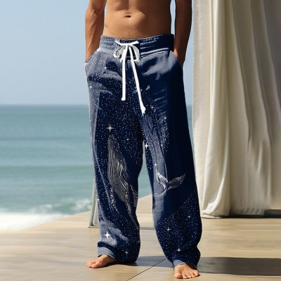 Marine Element Bamboo Linen Vacation Casual Pants