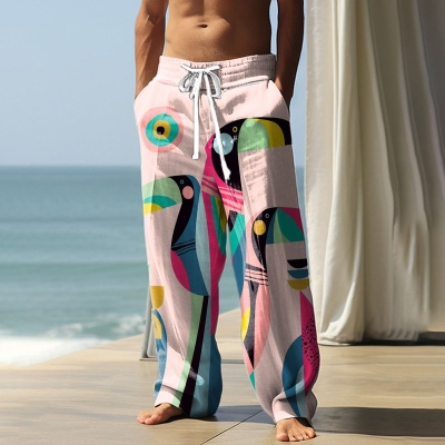 Flamingo Slub Resort Casual Pants