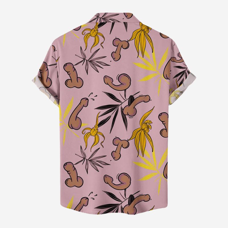 Penis Plants Print Hawaiian Shirt