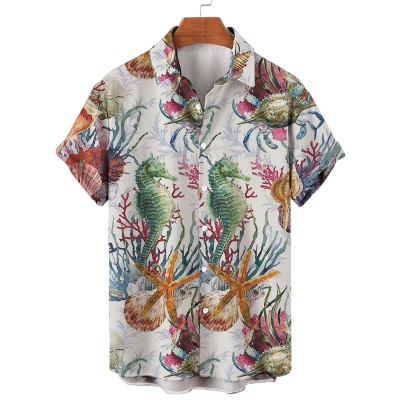 Seahorse Shell Print Shirt