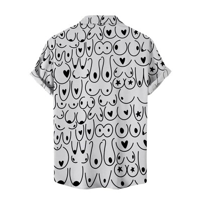 Fun Boobs Printed Hawaiian Shirt