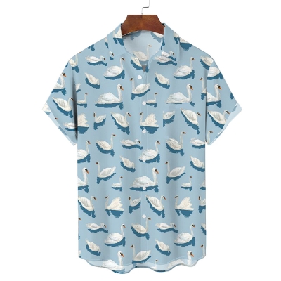 Swan Hawaiian Shirt