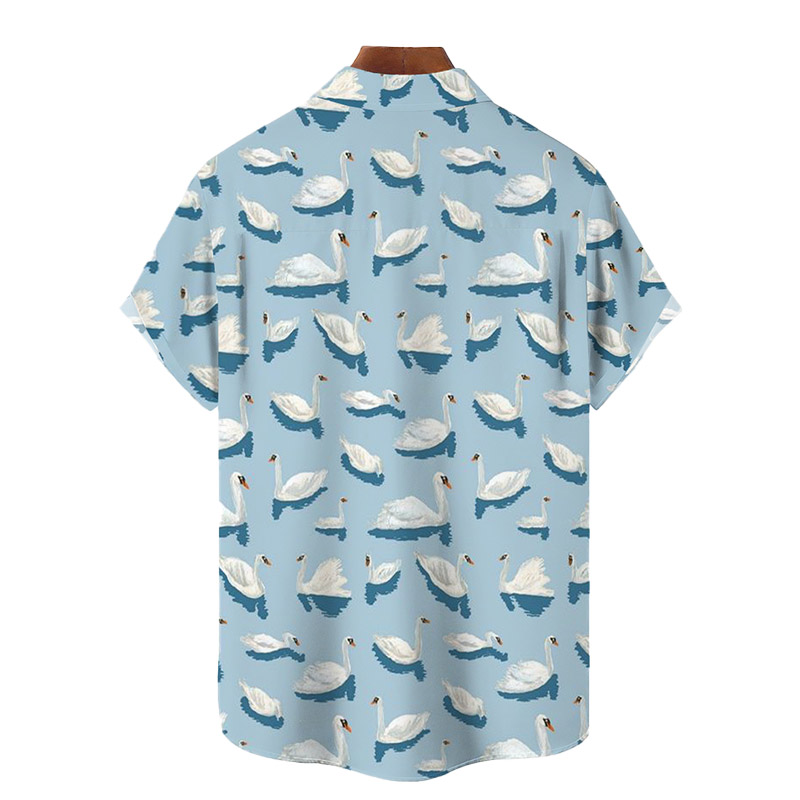 Swan Hawaiian Shirt