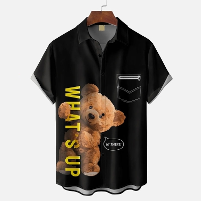 Breathable Bear Casual Shirt