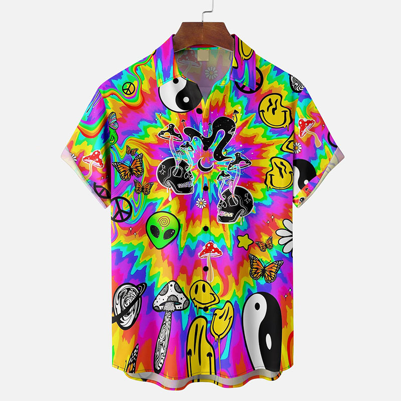 Alien Mushroom Hawaiian Shirt