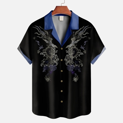 Moisture-wicking Dragon Hawaiian Shirt
