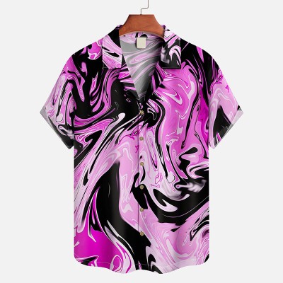 Abstract Fluid Textured Hawaiian Shirt