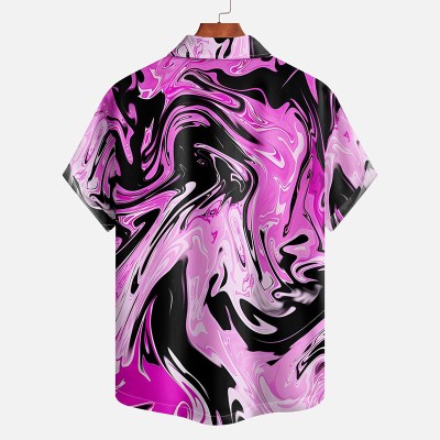 Abstract Fluid Textured Hawaiian Shirt