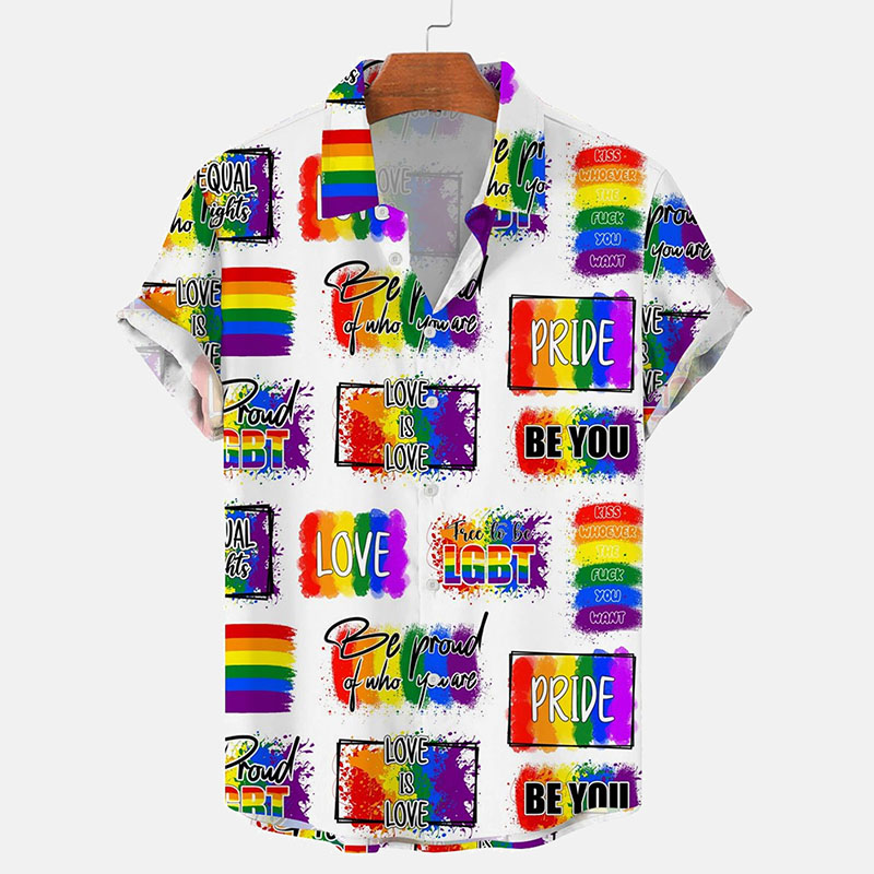 Colorful Blooming Printed Vacation Casual Shirt