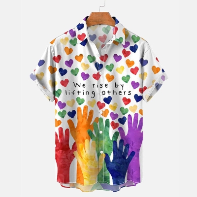 We Rise By Lifting Others Heart Hawaiian Shirt