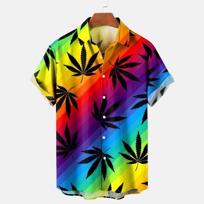 Rainbow Weed Hawaiian Shirt