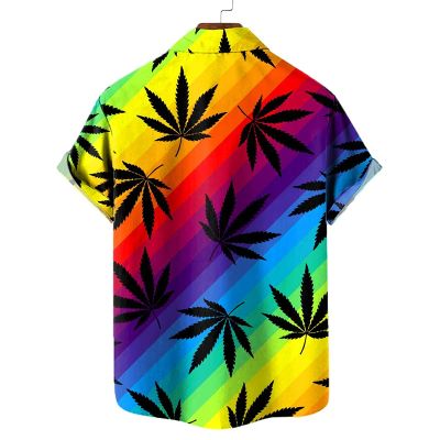 Rainbow Weed Hawaiian Shirt
