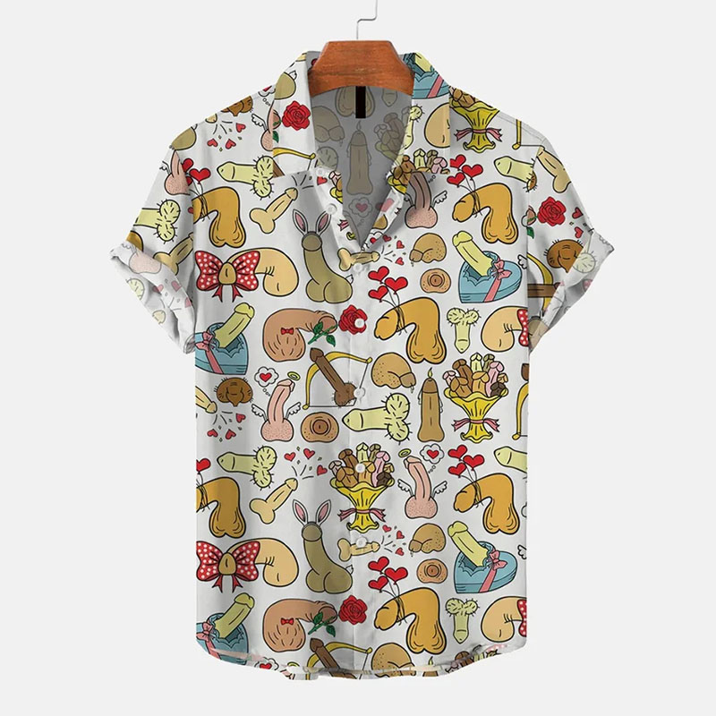 Fun Print Hawaiian Shirt