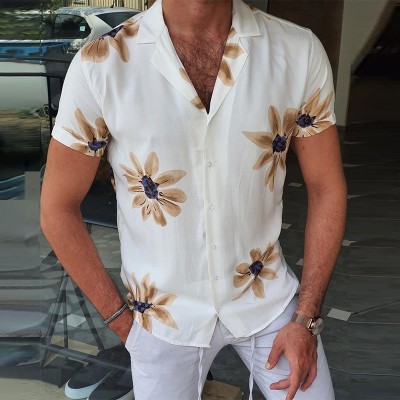 Floral Hawaiian Short Sleeve Shirt