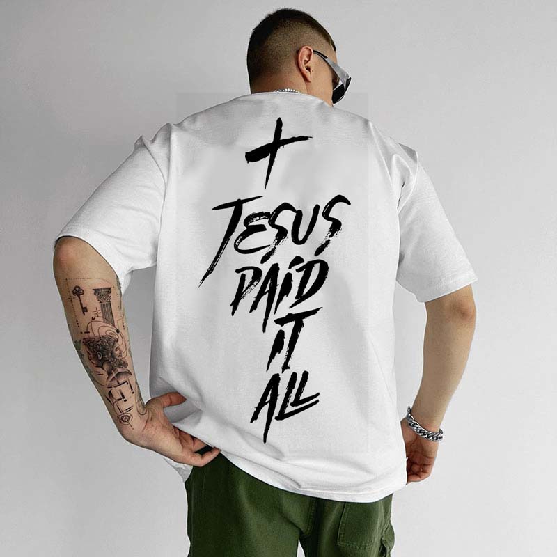 Jesus Paid It All Printed T-shirt