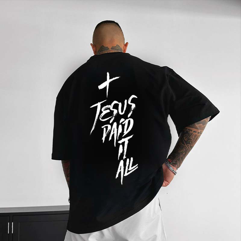 Jesus Paid It All Printed T-shirt