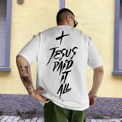 Jesus Paid It All Printed T-shirt