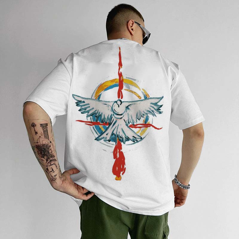 Pentecostal Holy Spirit Flame Print T-Shirt