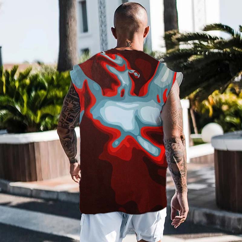 Body Print Waistcoat T-shirt