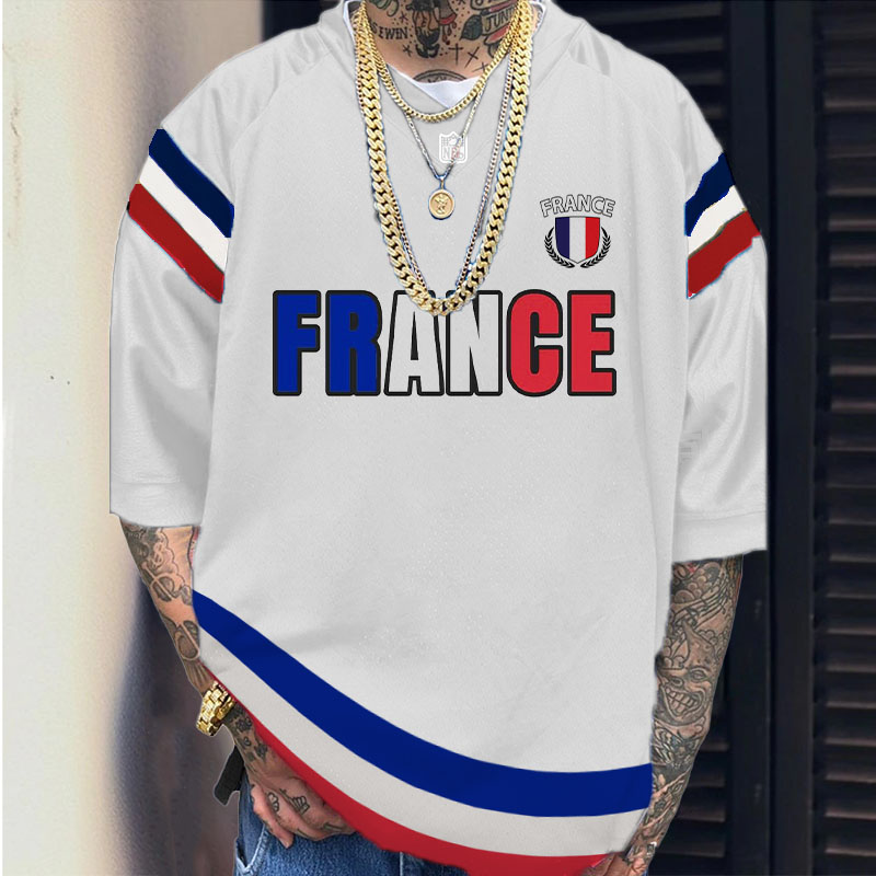 France Emblem Printed T-shirt