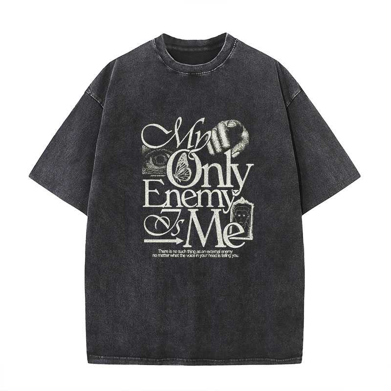 Alphabet Graffiti Washed Cotton T-shirt