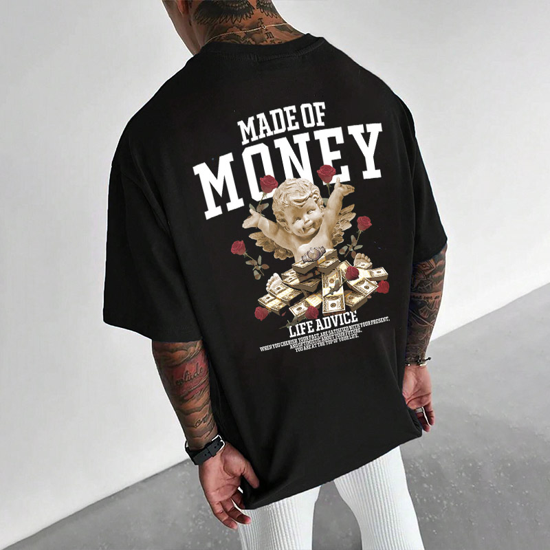 Angel Graphic Cotton T-Shirt