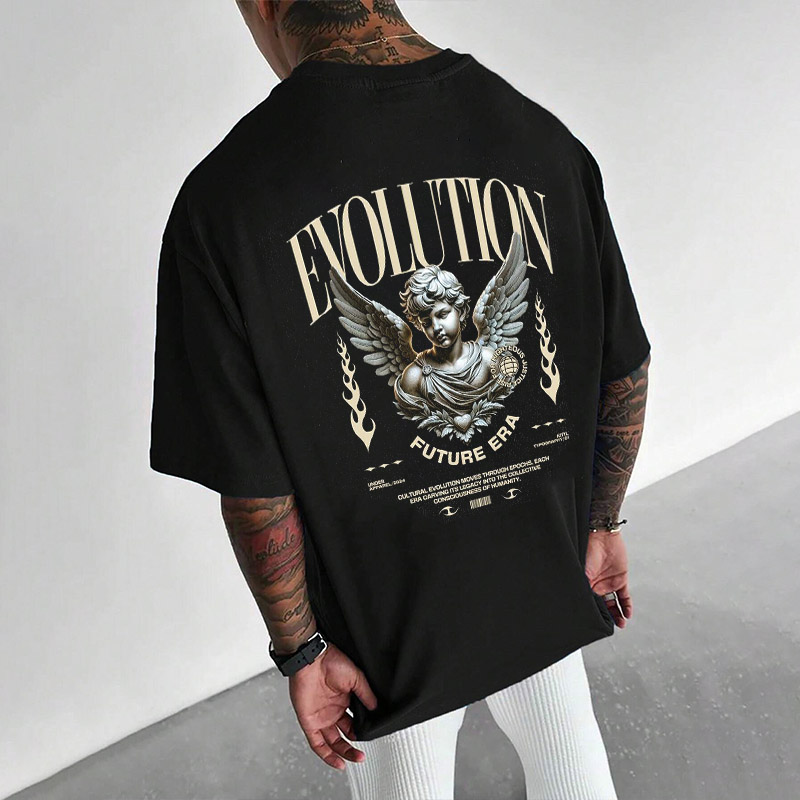 Angel Graphic Cotton T-Shirt