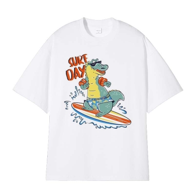 Dinosaur Surf Print T-shirt