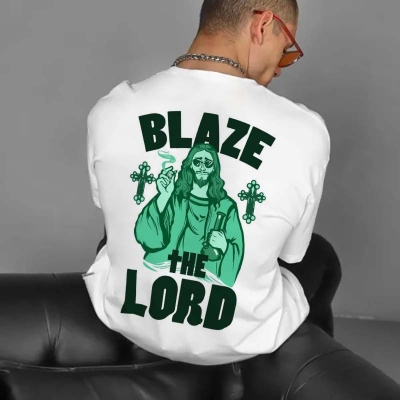 Blaze The Lord Printed T-shirt