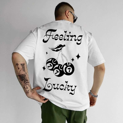 Feel Lucky Printed T-Shirt