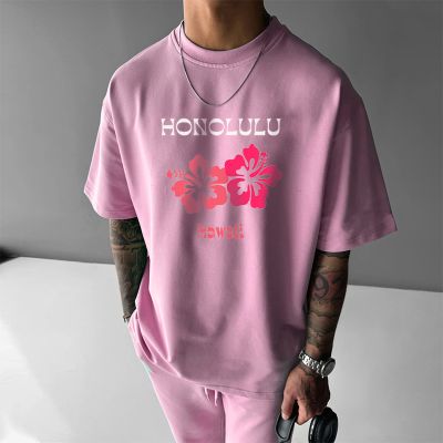 Hip Hop Honolulu Printed Cotton T-Shirt