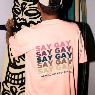 Proud Gay Print T-Shirt