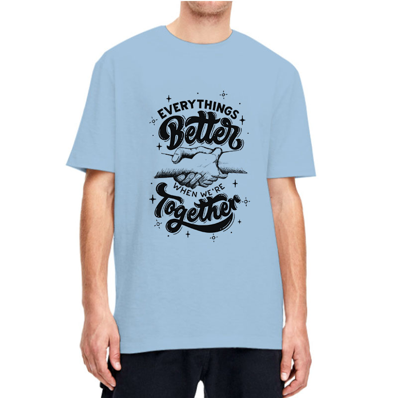 Better Together Printed Color Cotton T-Shirt