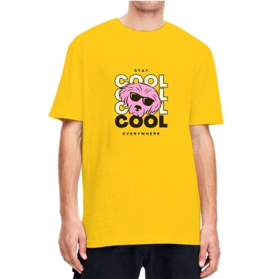 Cool Dog Printed Cotton T-shirt