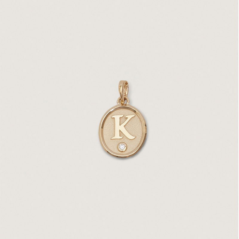 Initial Pendant Charm Necklace