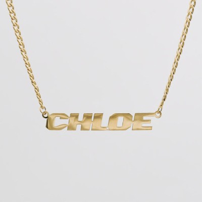 Name Necklace With Cuban Chain