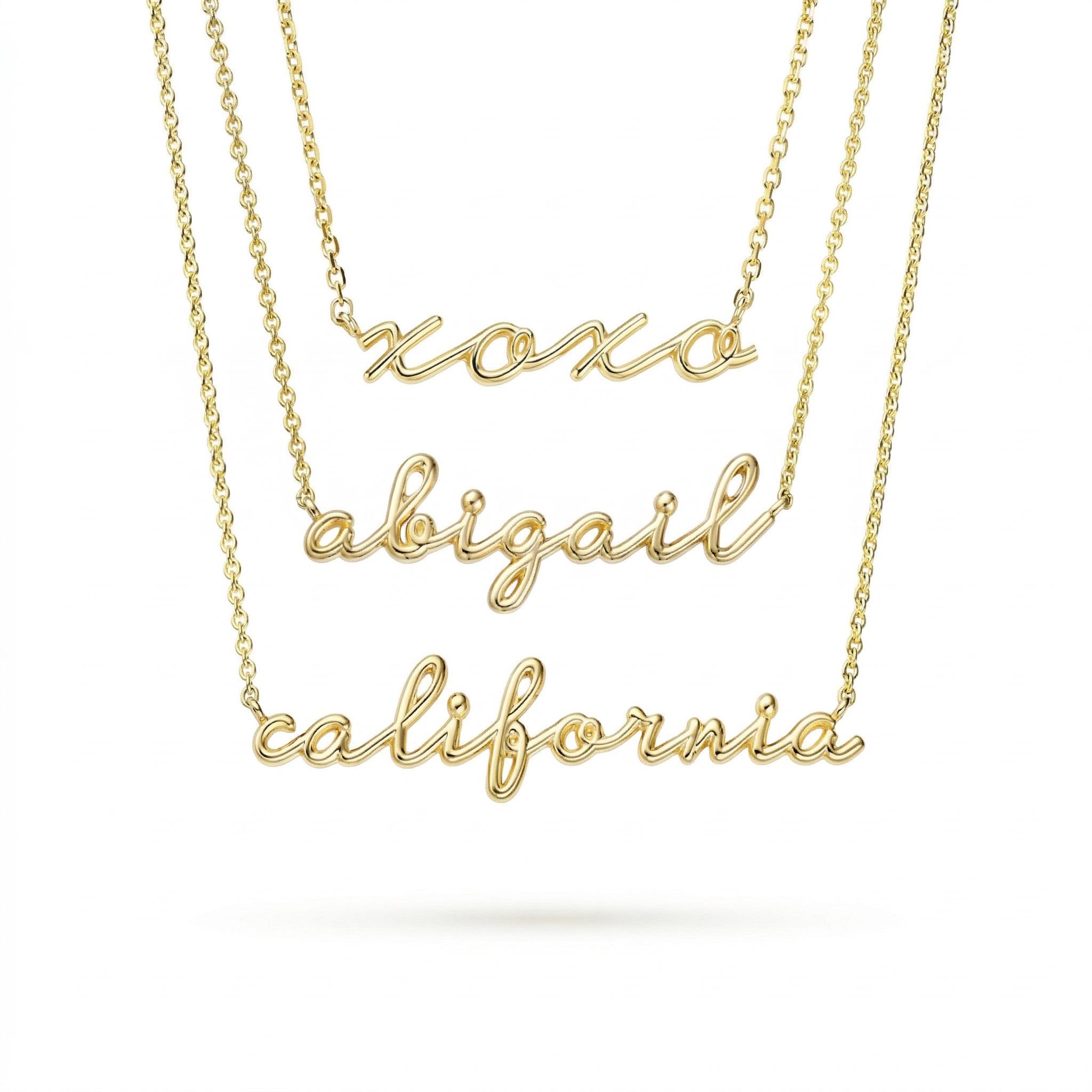 Script Name Necklace