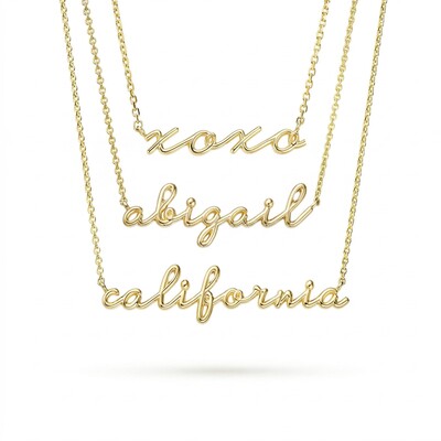 Script Name Necklace