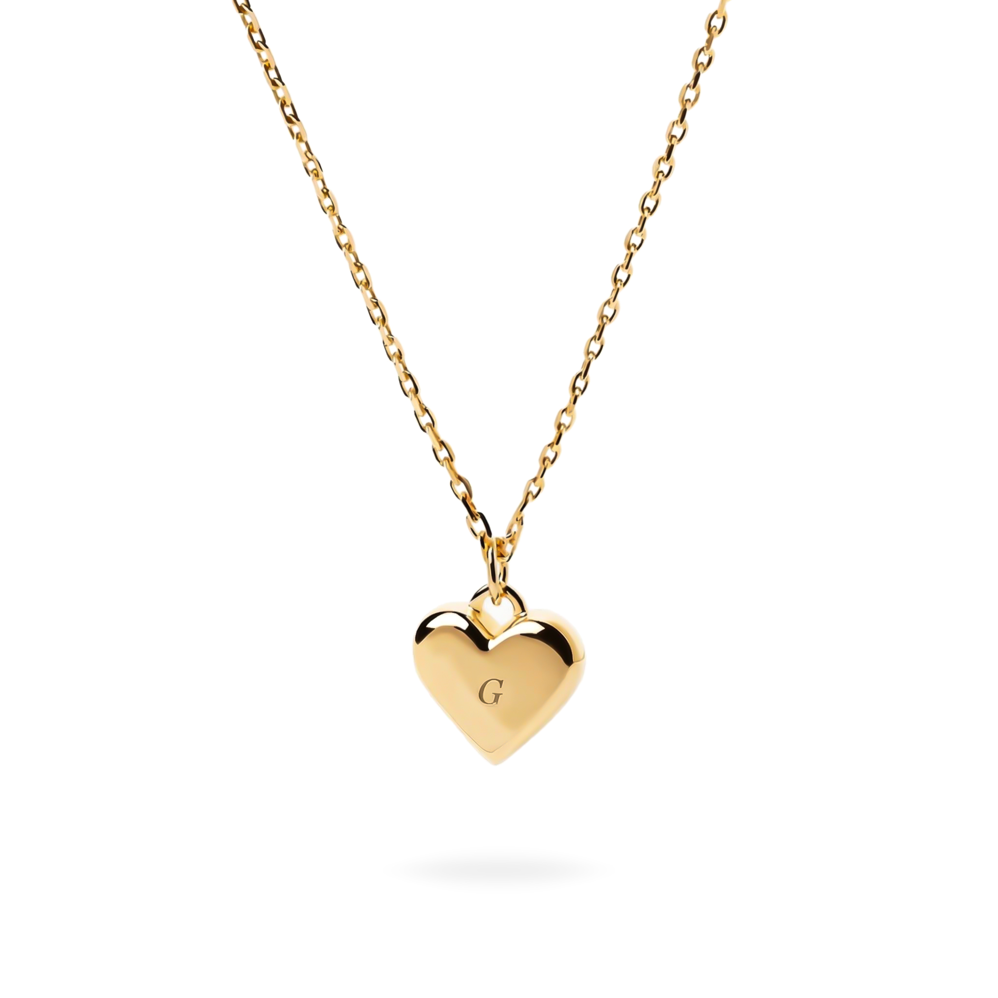 Heart  Letter Pendant Necklace