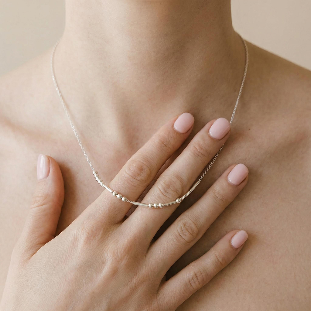 Morse Code Necklace