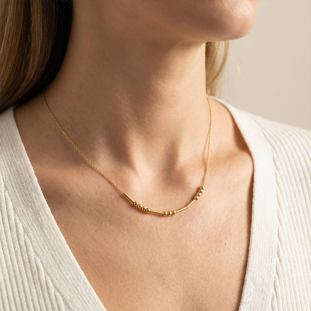 Morse Code Necklace
