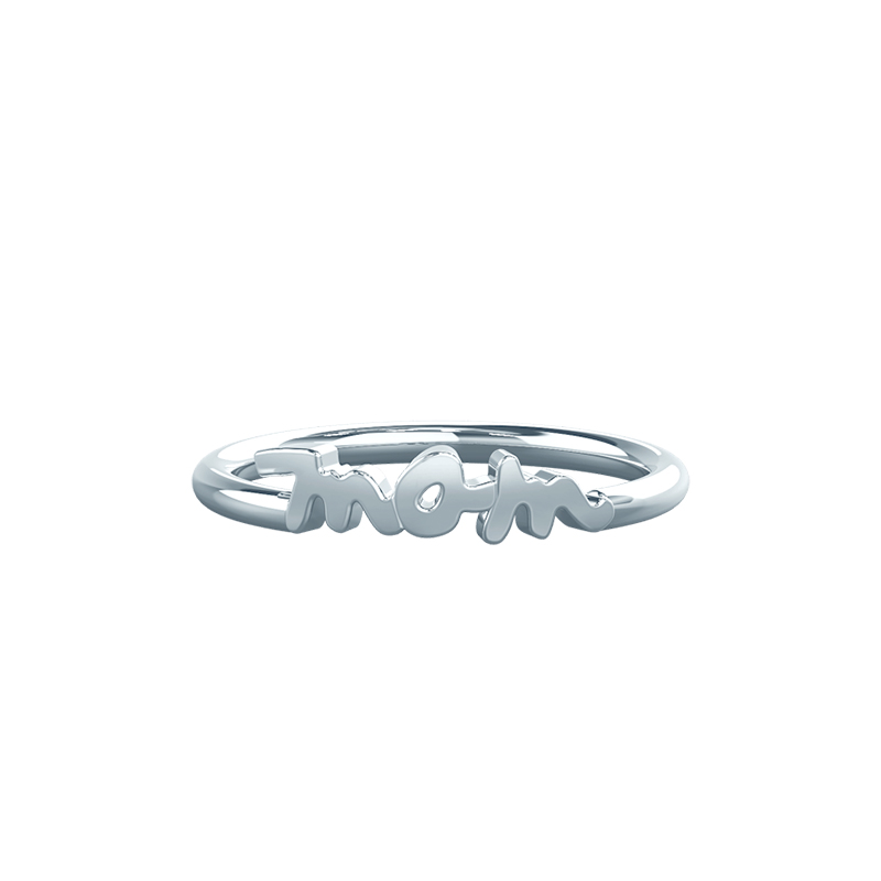 Script "mom" Ring