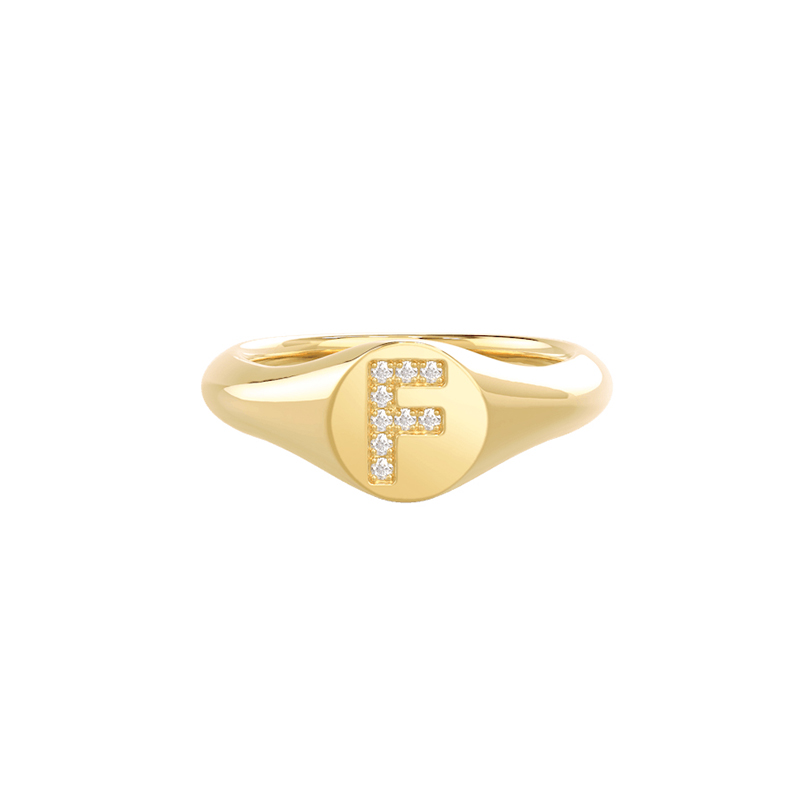Personlized Letters Signet Ring