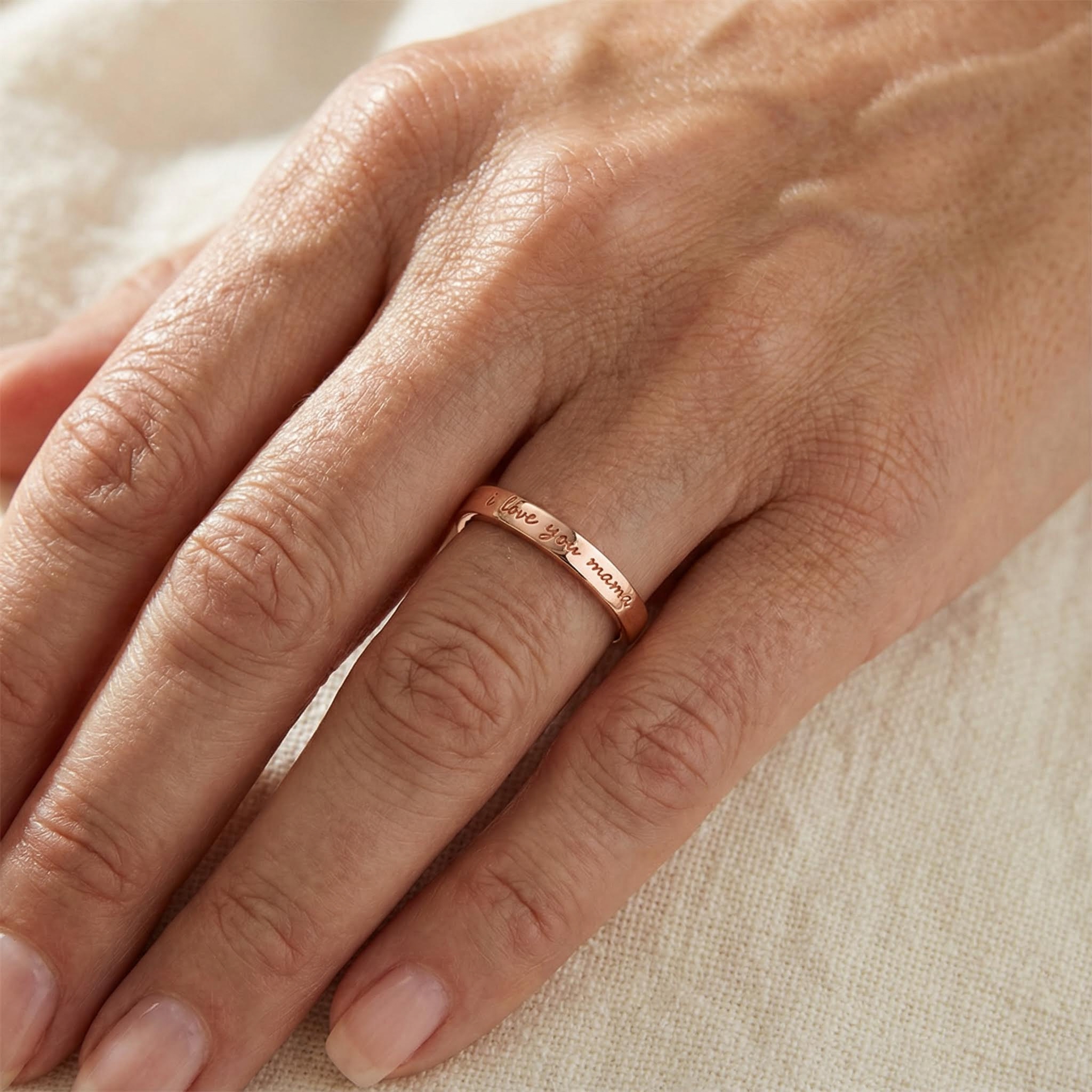 Engraved "I Love You Mama" Ring Engraved "I Love You Mama" Ring